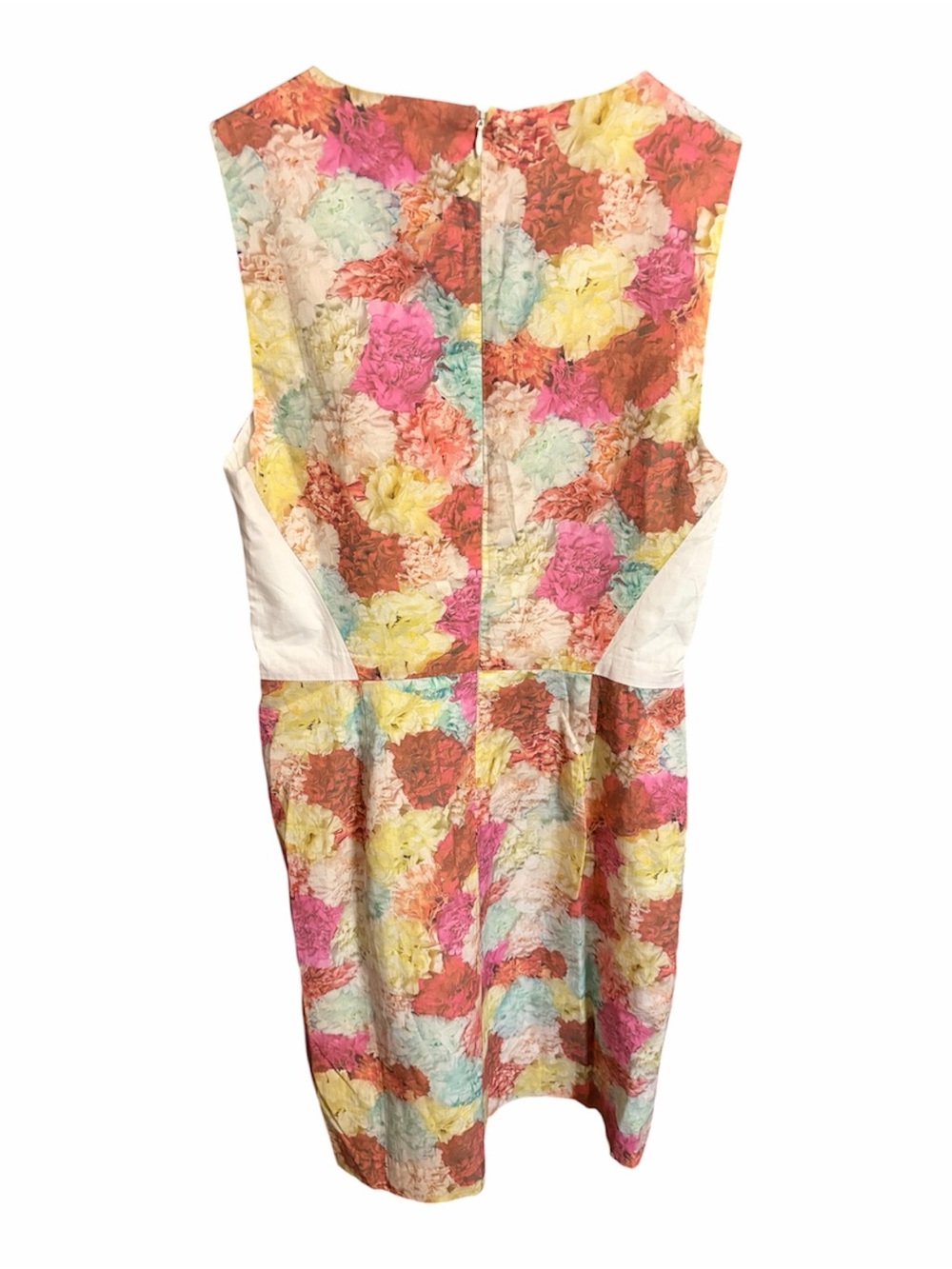 NWOT Rachel Antonoff Multi-Color Carnation V-Neck Midi Dress Size 10 Fit & Flare - Picture 3 of 4